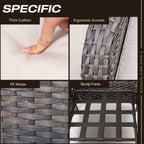 Ensemble de conversation extérieur en osier Cozywor 5 pièces pour patio