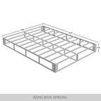 Sommier à ressorts en métal CraftPorch de 5 pouces avec housse en lin noir