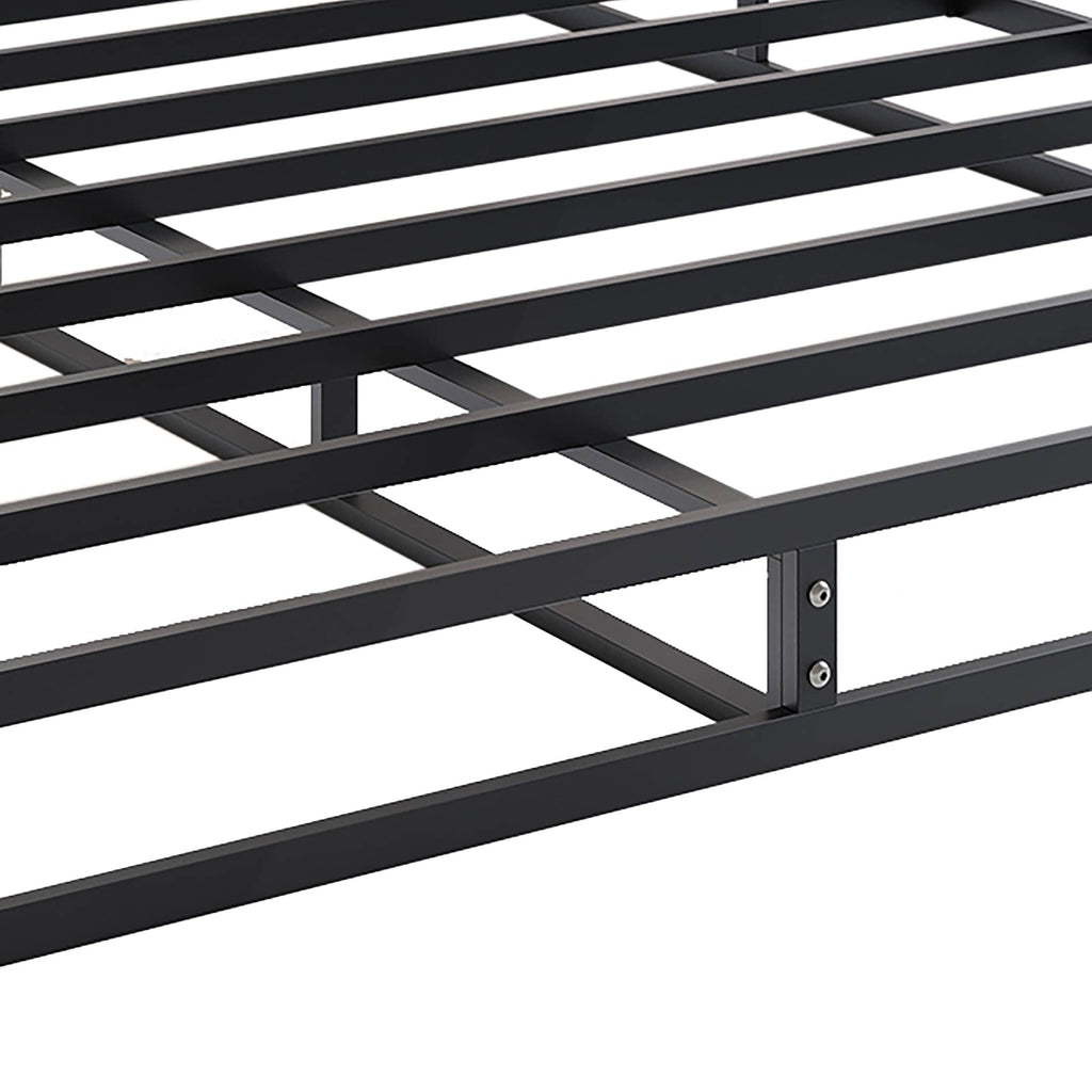 Sommier à ressorts en métal CraftPorch de 5 pouces avec housse en lin noir