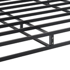 Sommier à ressorts en métal CraftPorch de 5 pouces avec housse en lin noir