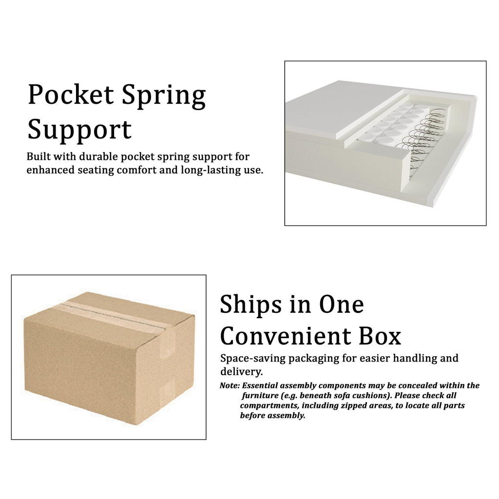 Canapé rembourré en lin moderne et chic de CraftPorch