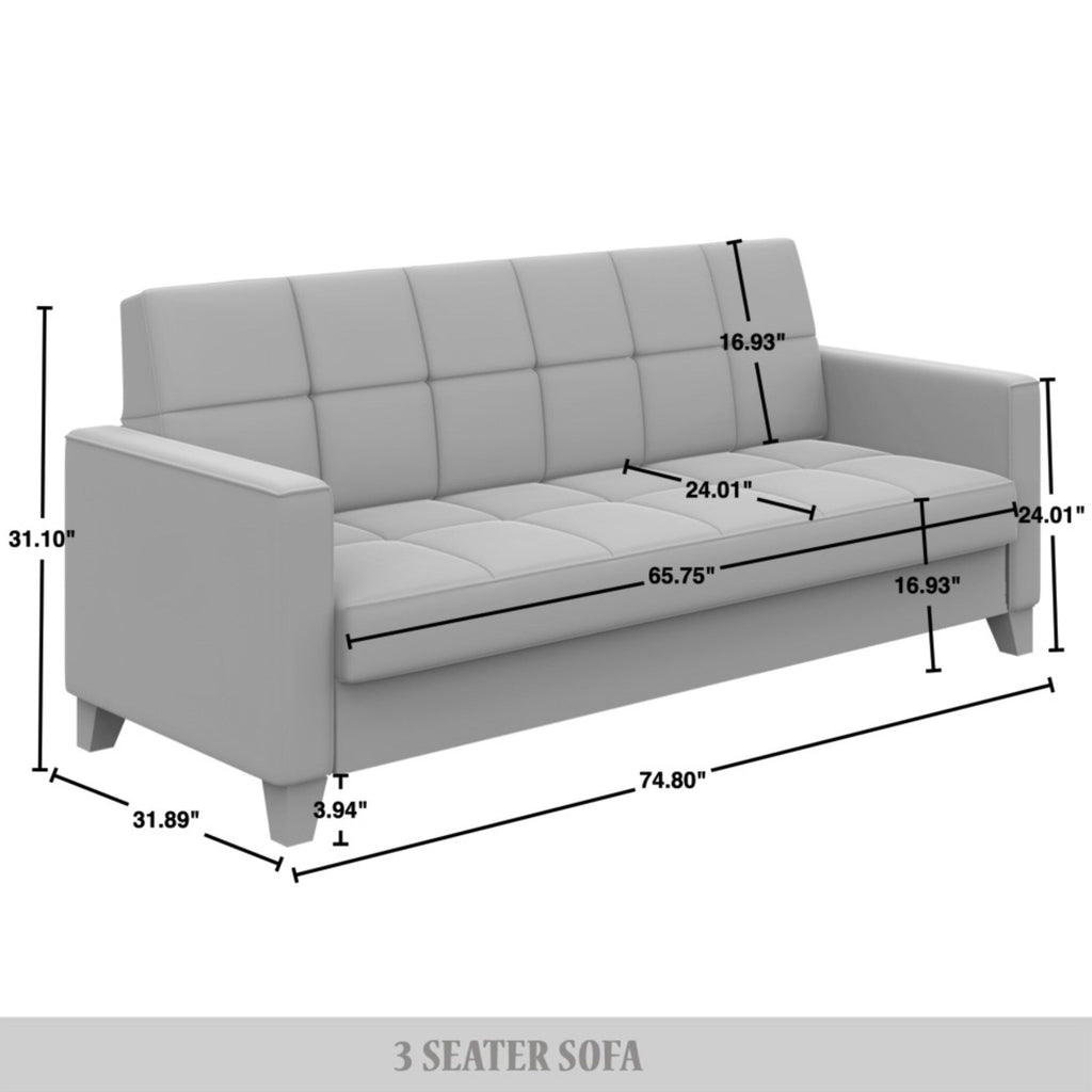 Canapé rembourré en lin moderne et chic de CraftPorch