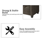 Canapé rembourré en lin moderne et chic de CraftPorch