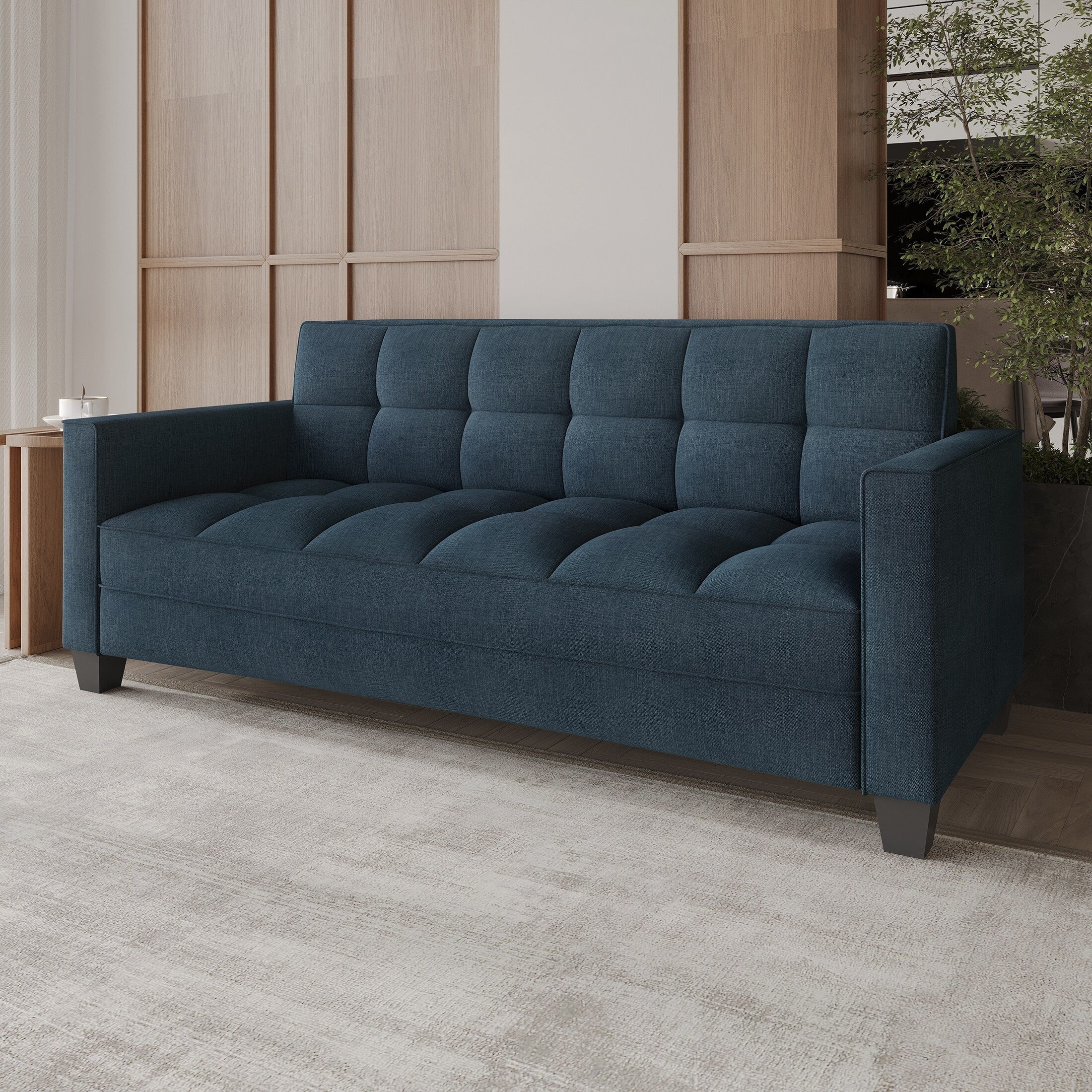 Canapé rembourré en lin moderne et chic de CraftPorch