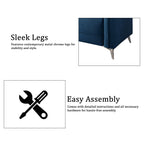 Canapé luxueux rembourré en velours CraftPorch