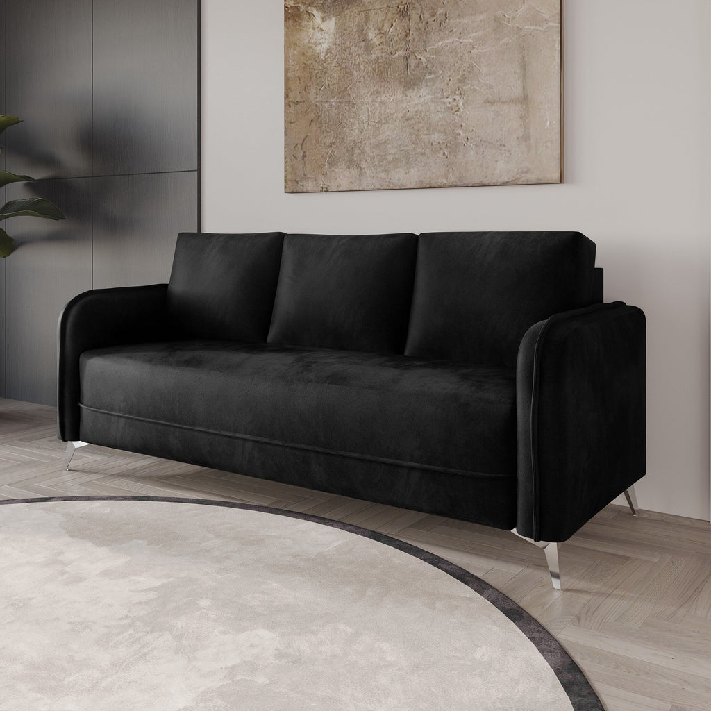 Canapé luxueux rembourré en velours CraftPorch