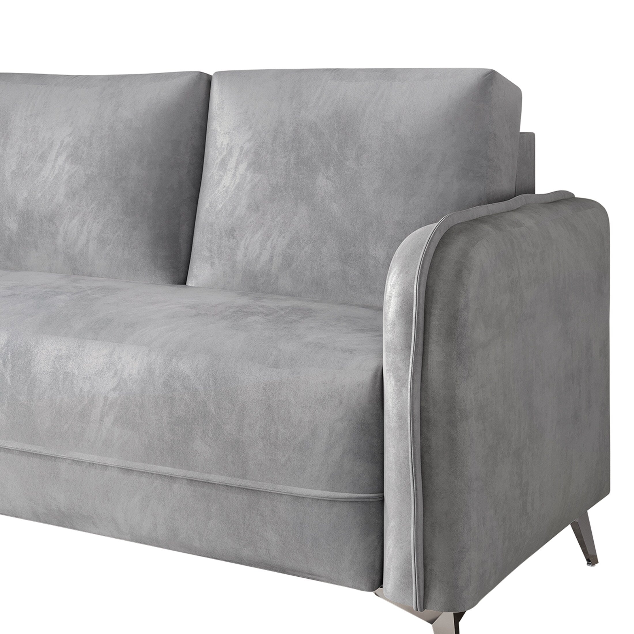 Canapé luxueux rembourré en velours CraftPorch