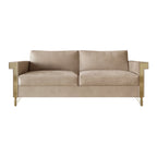 Canapé luxueux rembourré en velours CraftPorch