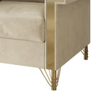 Canapé luxueux rembourré en velours CraftPorch