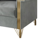 Canapé luxueux rembourré en velours CraftPorch