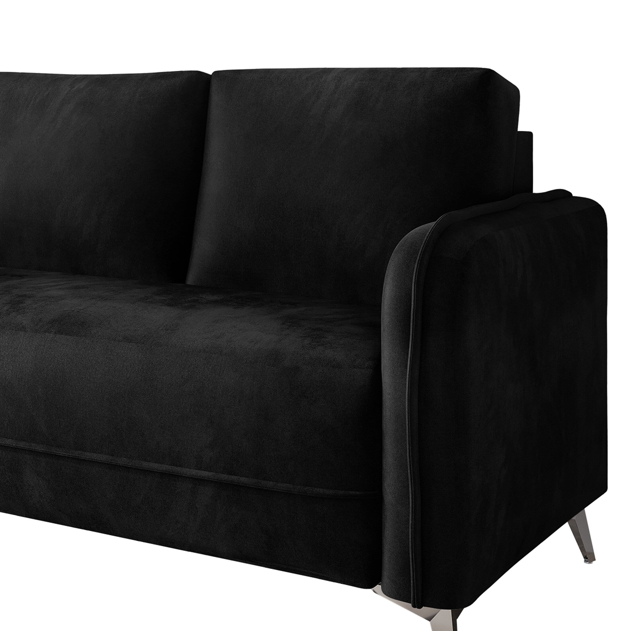 Canapé luxueux rembourré en velours CraftPorch