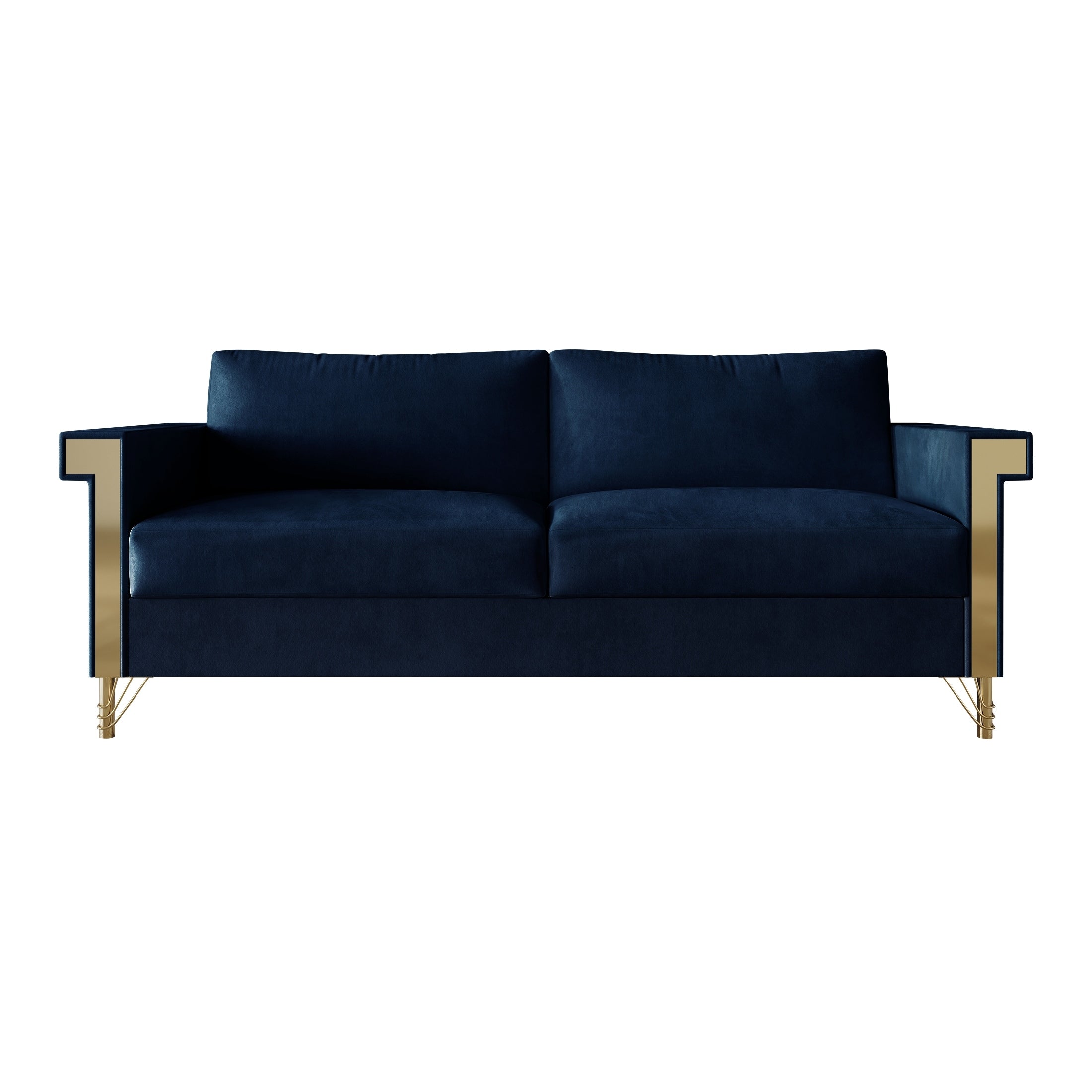 Canapé luxueux rembourré en velours CraftPorch