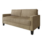 Canapé rembourré en velours côtelé CraftPorch de style milieu de siècle moderne