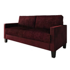 Canapé rembourré en velours côtelé CraftPorch de style milieu de siècle moderne