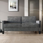 Canapé rembourré en velours côtelé CraftPorch de style milieu de siècle moderne