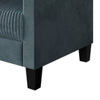 Canapé rembourré en velours côtelé CraftPorch de style milieu de siècle moderne