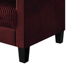 Canapé rembourré en velours côtelé CraftPorch de style milieu de siècle moderne