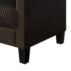 Canapé rembourré en velours côtelé CraftPorch de style milieu de siècle moderne