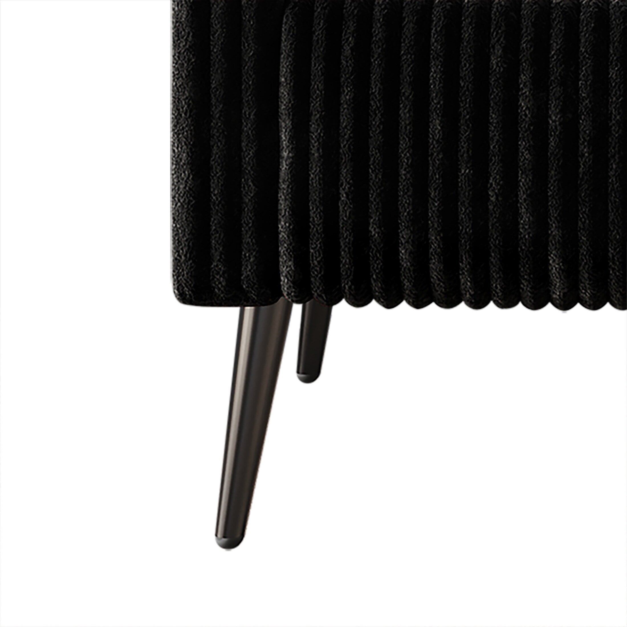 Canapé rembourré en velours côtelé CraftPorch moderne et glamour