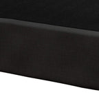 Sommier à ressorts en bois massif CraftPorch de 5 pouces avec lattes en bois et revêtement en lin noir