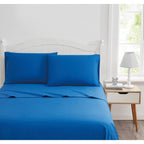 Ensemble de draps en percale de coton Crayola de couleur unie