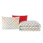 Parure de couette en coton à carreaux Crayola Happy