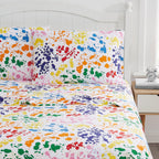 Ensemble de draps en percale de coton Crayola Splatter
