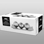 Plateau décoratif et boules Creative Scents Dublin en argent brossé (lot de 3)