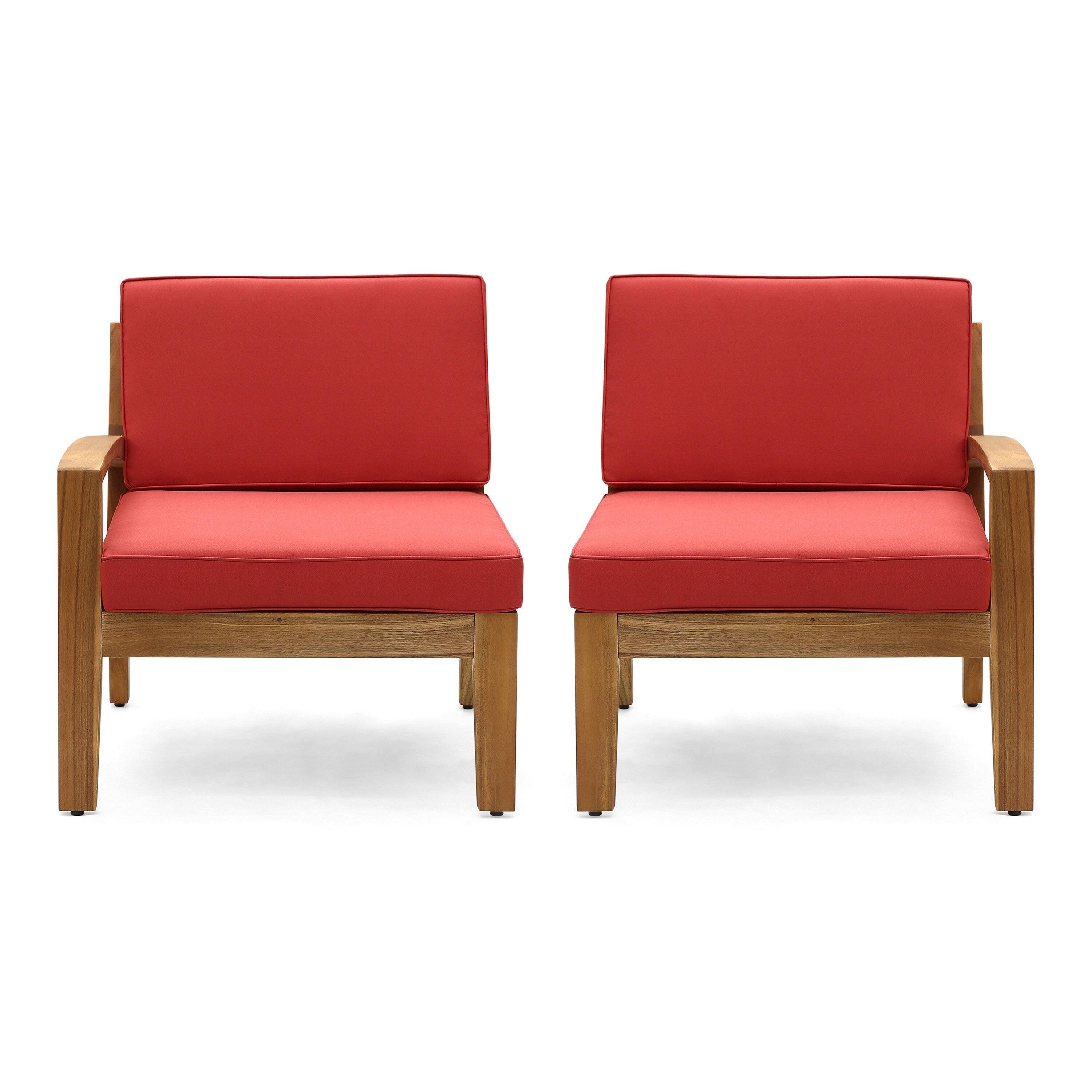 Ensemble canapé-fauteuil Creta avec accoudoirs gauche et droit, 76 cm, amovible, rouge-brun