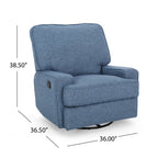 Fauteuil inclinable traditionnel Crockett avec pivot par Christopher Knight Home