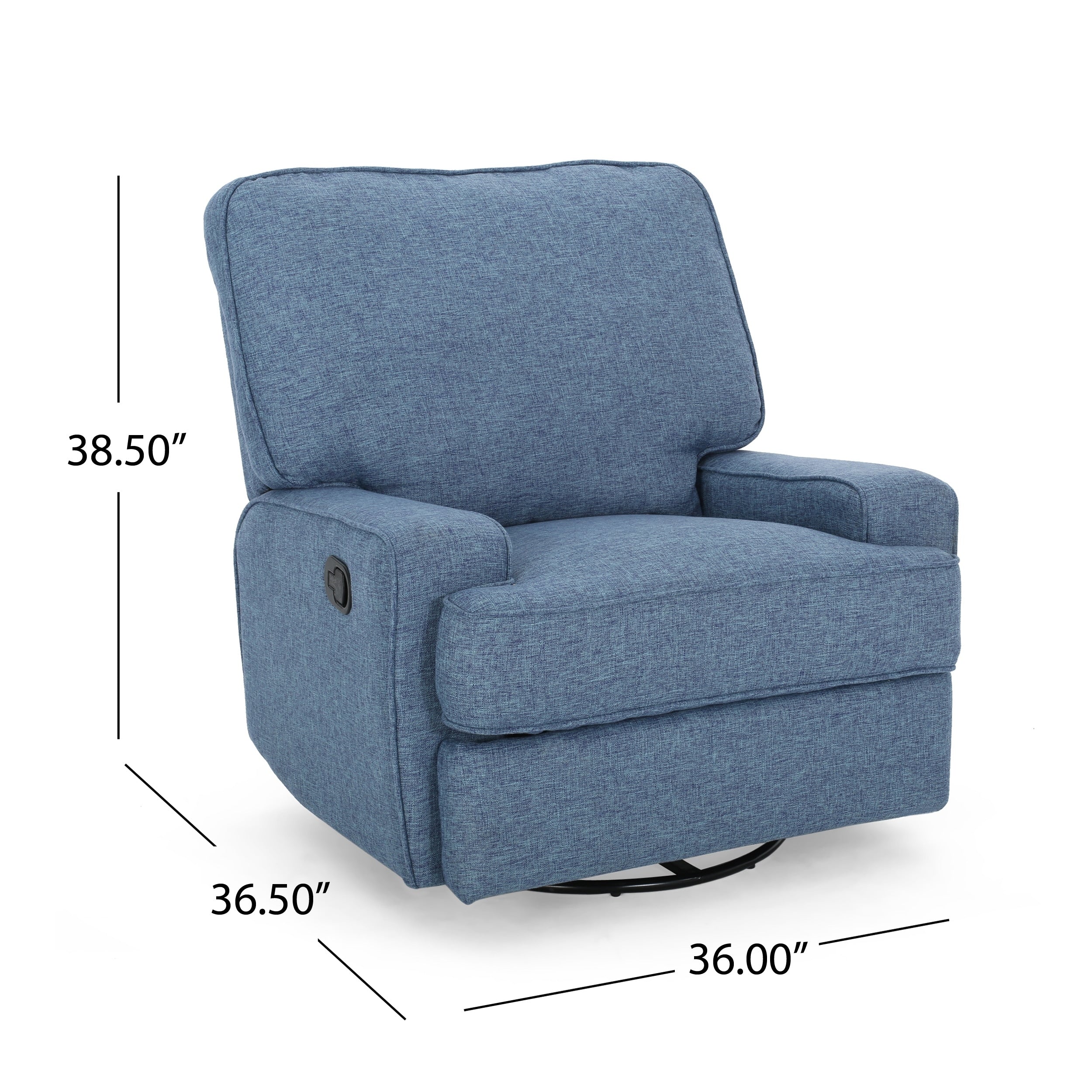 Fauteuil inclinable traditionnel Crockett avec pivot par Christopher Knight Home