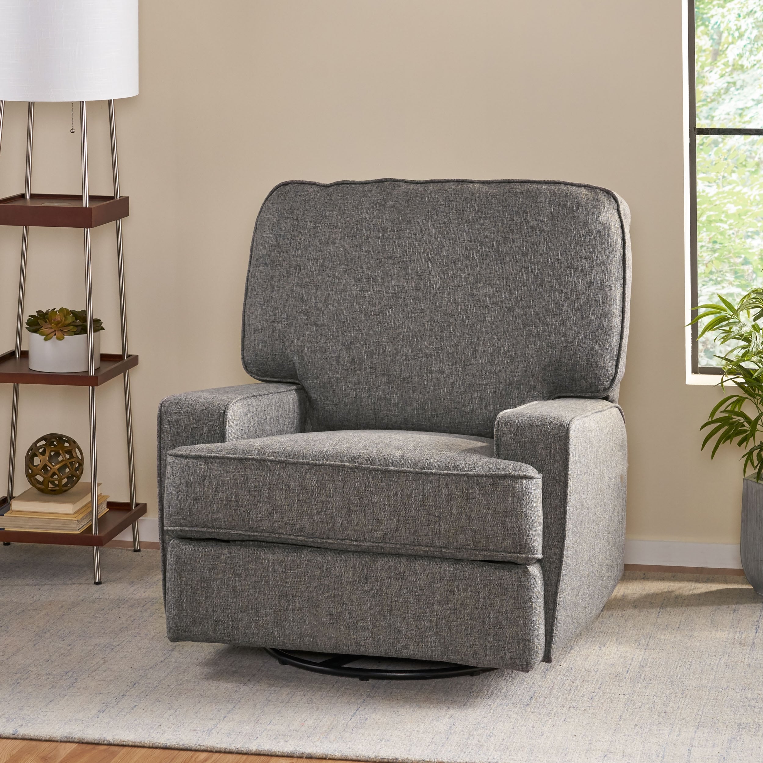 Fauteuil inclinable traditionnel Crockett avec pivot par Christopher Knight Home