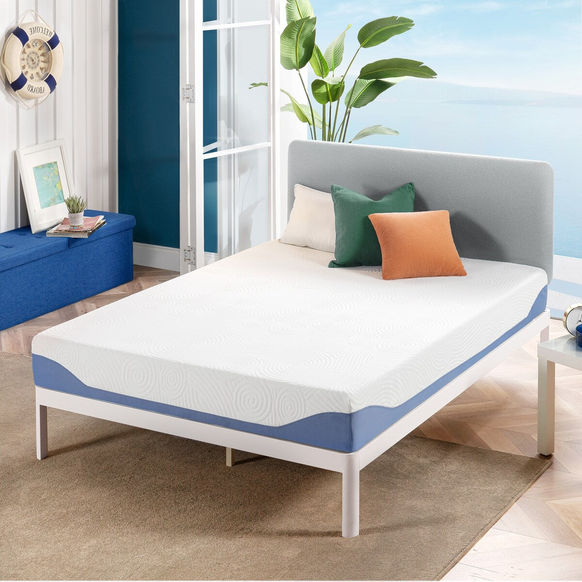 Matelas en mousse à mémoire de forme de 8 pouces avec housse de qualité supérieure