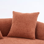 Canapé causeuse incurvé en éponge de compression complète 30D, chenille, sans assemblage