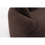 Canapé causeuse incurvé blanc en éponge à compression complète