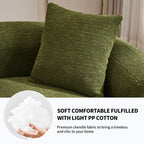 Canapé causeuse incurvé blanc en éponge à compression complète