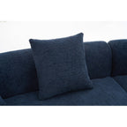 Canapé causeuse incurvé blanc en éponge à compression complète