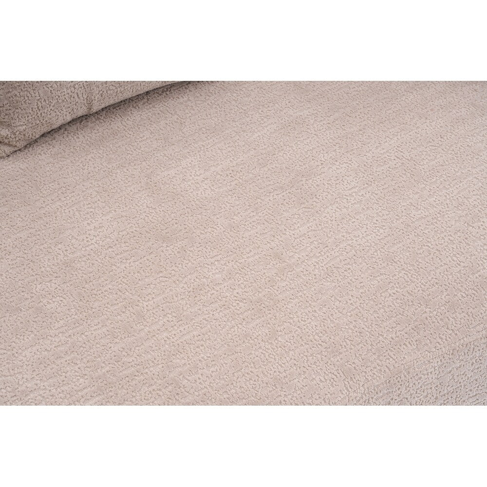 Canapé causeuse incurvé blanc en éponge à compression complète