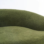 Canapé causeuse incurvé blanc en éponge à compression complète