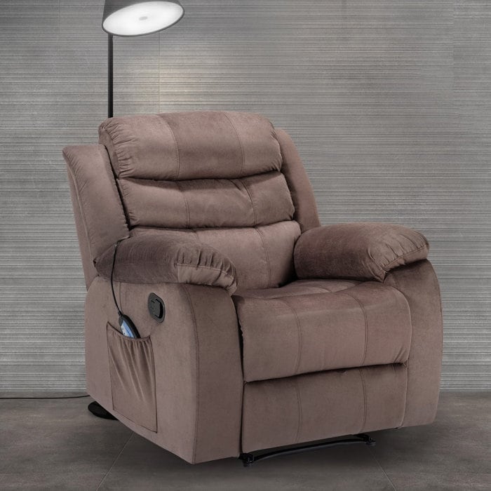 Fauteuil de massage rembourré avec fonction chauffante