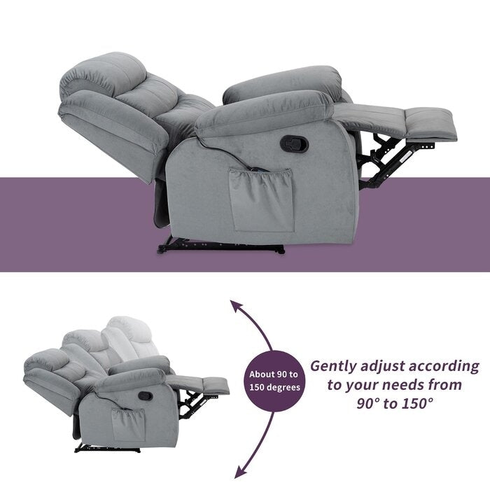 Fauteuil de massage rembourré avec fonction chauffante