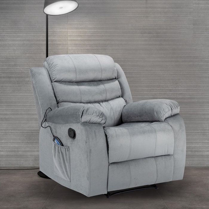 Fauteuil de massage rembourré avec fonction chauffante
