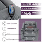 Fauteuil de massage rembourré avec fonction chauffante