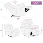 Fauteuil de massage rembourré avec fonction chauffante