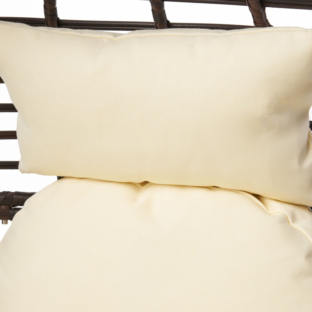 Fauteuil lounge en osier Cutter Teardrop par Christopher Knight Home