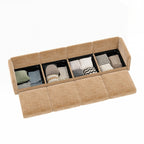 Canapé en chenille avec dossier et accoudoirs cylindriques et siège de rangement