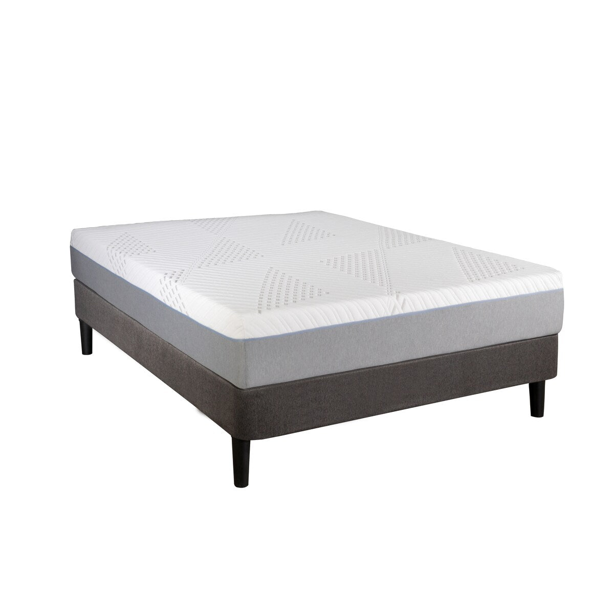 Matelas hybride Cypress 10 pouces à ressorts ensachés en gel rafraîchissant moyen, housse amovible par BRN