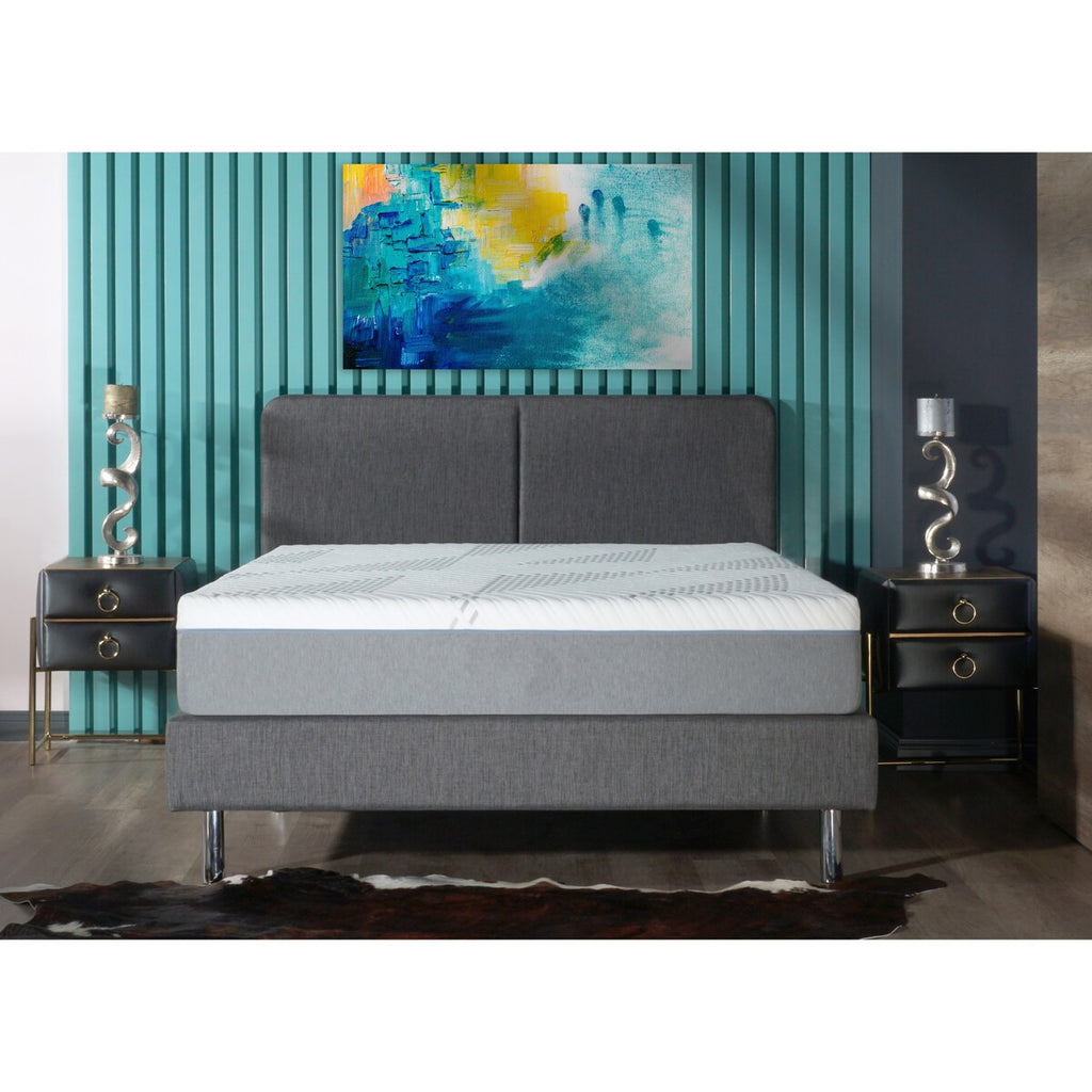 Matelas hybride Cypress 10 pouces à ressorts ensachés en gel rafraîchissant moyen, housse amovible par BRN