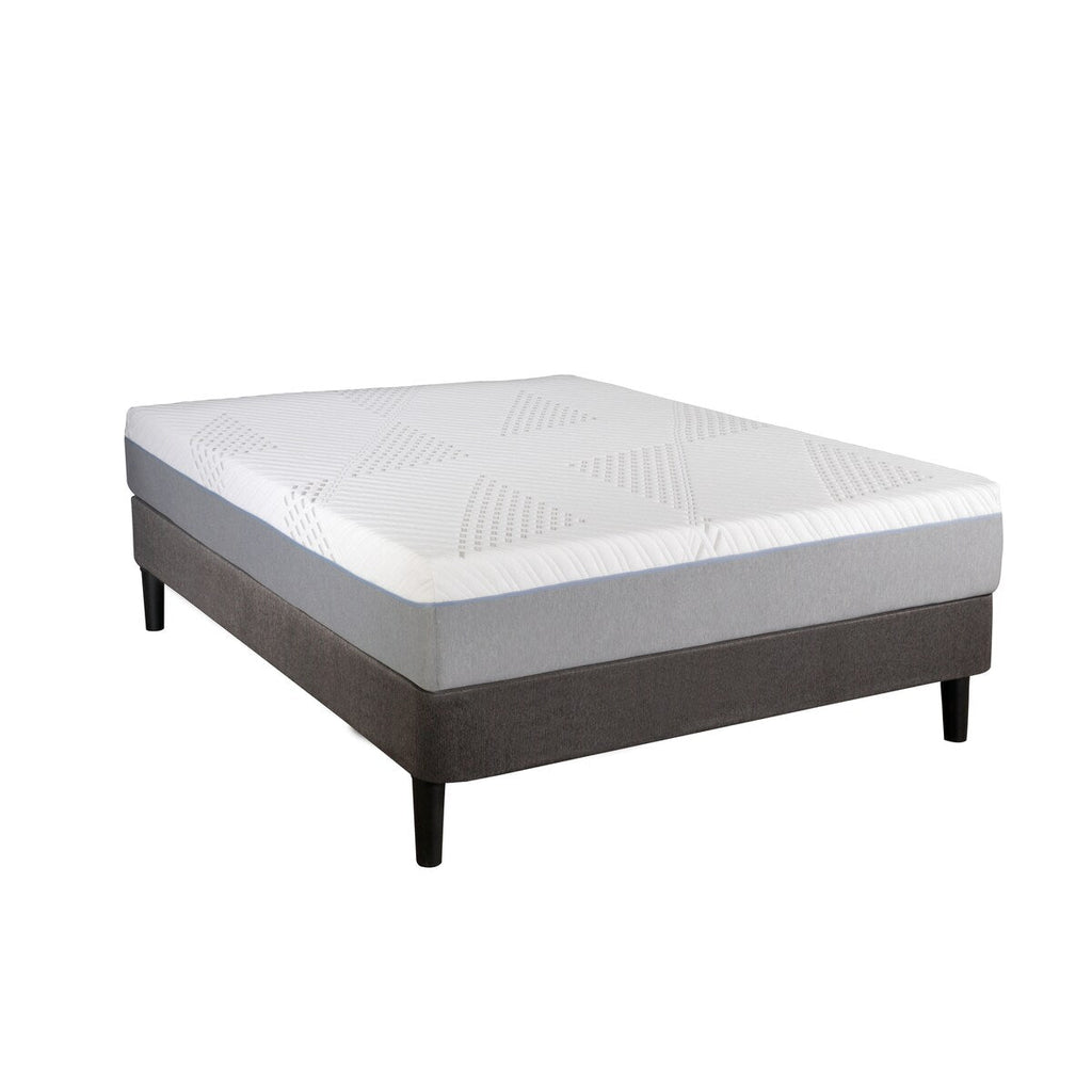 Matelas hybride Cypress 10 pouces à ressorts ensachés en gel rafraîchissant moyen, housse amovible par BRN