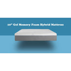 Matelas hybride Cypress 10 pouces à ressorts ensachés en gel rafraîchissant moyen, housse amovible par BRN